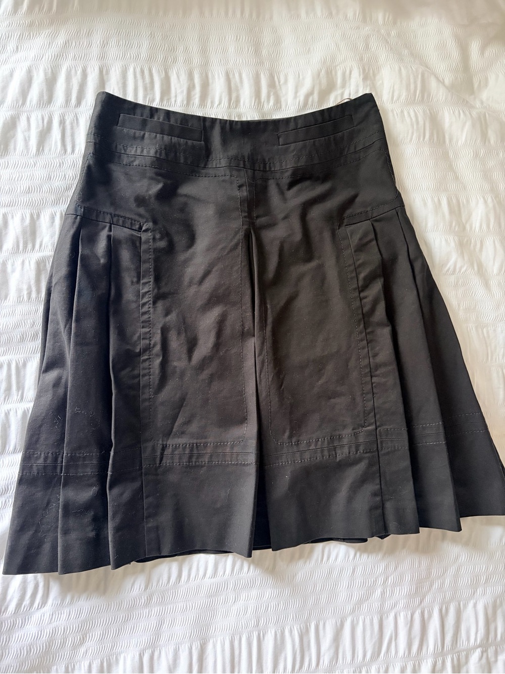 Karen Millen Black Pleated A-Line Skirt